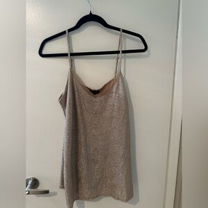 The Limited Shimmering Gold Knit Top